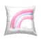 Stupell Industries Believe Calligraphy Pink Blue Pastel Rainbow Throw Pillow, 18" x 18"